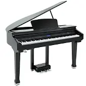 Gear4Music GDP-100 Digital Grand Piano by Gloss Black