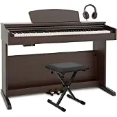 Gear4Music DP-10X Digital Piano by Bench Pack Rosewood
