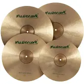 Masterwork Troy Traditional Cymbal Set vierdelige bekkenset, 14'' HH, 16'' C, 18'' C, 20'' R