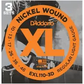 D'addario And Co OF 3 ELECTRIC SETEXL 110 10 13 17 26 36 46