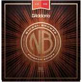 Daddario Gitaar Snaren - Akoestische Snaren - Nickel Bronze - Voor 6 Snaren Gitaar - Natuurlijke, Heldere Toon - NB1356 - Medium, 13-56