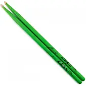 Zildjian 5A Acorn Wood Neon Green Drumstokken