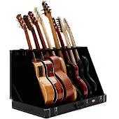 Gear4Music 8 Guitar Rack Case by Black