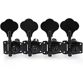 Gear4Music Guitarworks Bass Guitar Machine Head 4-in-line Black