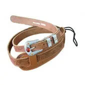 Gretsch Tooled Vintage Leather Guitar Strap Russet