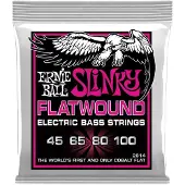 Ernie Ball 2814 Super Slinky Flatwound Bass Set 45-100