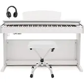 Gear4Music DP-10X Digital Piano by Bench Pack White