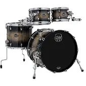 Mapex Saturn VI 22" 4pc Fast Rock Shell Pack Black Ink Burst