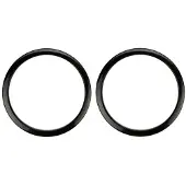 Bass Drum Os HBL2 - 2" BLACK (X2) HOLE REINFORCEMENT SYSTEM