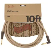 Fender Pure Hemp 10ft Haakse Instrumentkabel Naturel