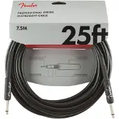 Fender Professional 7.5M/25ft Straight Instrument Cable Black