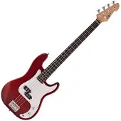 Gear4Music LA Basgitaar van Rood