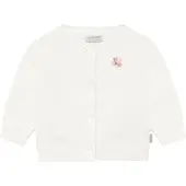 Noppies Gebreid vest donkerbeige / rosa / natuurwit / eierschaal