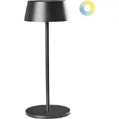 Beliani GUDER - Tafellamp - Zwart - IJzer