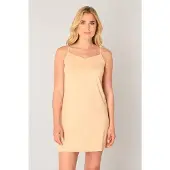 Base Level onderjurk met verstelbare bandjes en splitten Yanir beige female | Maat: 36