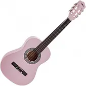 Gear4Music Junior 1/2 Classical Guitar by Pink