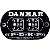 Danmar 210DKIC - BD POWER DISK KICK PAD DOUBLE- IRON CROSS
