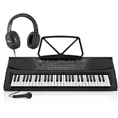 Gear4Music MK-1000 54-Toets Draagbaar Keyboard van - Starterspakket