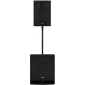 SubZero C-serie 10" actieve PA-luidspeaker voor tapijt met 12" actieve subwoofer voor tapijt