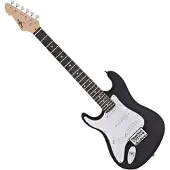 Gear4Music 3/4 LA Left Handed Electric Guitar by Black