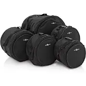 Gear4Music Padded Fusion Drum Bag Set by