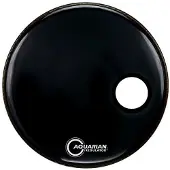 Aquarian RSM24BK Regulator Port/Ring 24" Black Resonantievel voor drums