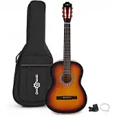 Gear4Music Classical Guitar Pack Sunburst by