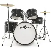 Gear4Music 5-Delig Kinderdrumstel van Zwart