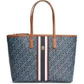 Tommy Hilfiger Shopper 'Monoplay' marine / opaal / cognac / wit