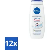 Nivea – Douchecrème – Protect – 250 ml - Voordeelverpakking - 12 stuks