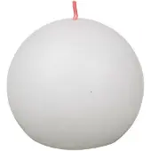 Bolsius rustieke kleine stompkaars boule ø7.6cm cloudy white