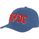 ACDC AC/DC Baseballcap met logo voor volwassenen (Middenblauw)