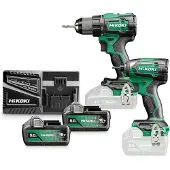 HiKOKI KC18DAWCZ 2-Delige Combiset 18V in kuststof koffer (gereedschapset)