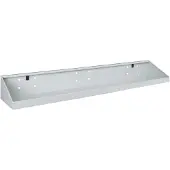 Bott Bodemplaat Perfo L1, B 900 x D 170 x H 105/30 mm, aluminium, lichtgrijs RAL 7035