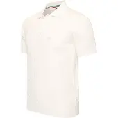 Cappuccino Italia Polo SS Caorle Cable Knit Polo Wit