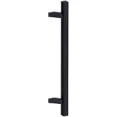 Hardbrass Voordeurgreep Toronto T-model vierkant schuin handgreep 960x25mm - mat zwart