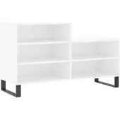 vidaXL Schoenenkast 102x36x60 cm bewerkt hout wit