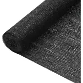 vidaXL Privacy Net Zwart 2x50 m HDPE 75 g/m²