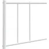 vidaXL Vervangend hoofdbord metaal wit 160 cm