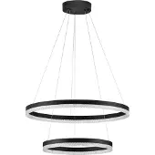Nova Luce Hanglamp Adria zwart Ø 60cm double