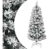 vidaXL Kunstkerstboom met scharnieren en sneeuw 120 cm