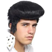Vegaoo Elvis pruik voor volwassenen - Verkleedpruik - One size