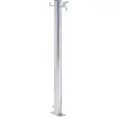 vidaXL Waterzuil rond 80 cm roestvrij staal