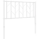 vidaXL Vervangend hoofdbord 75 cm metaal wit