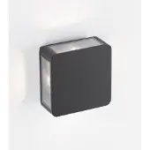 Nova Luce Vierkante wandlamp Serika antraciet