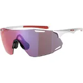 Oakley - Zonnebrillen - Cybr Dyno Polished White Prizm Road voor Unisex van Wol - Wit