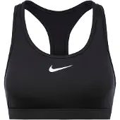 Nike Sport bh 'SWOOSH' zwart / wit