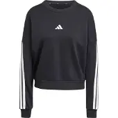 Adidas Sportief sweatshirt 'ESSENTIALS 3-STRIPES FRENCH TERRY' zwart / wit