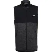 New Balance Bodywarmer 'Heat Grid' zwart / zwart gemêleerd / wit