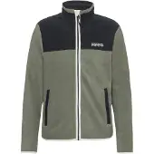 Napapijri Fleece jas 'DERGANA' olijfgroen / zwart / wit